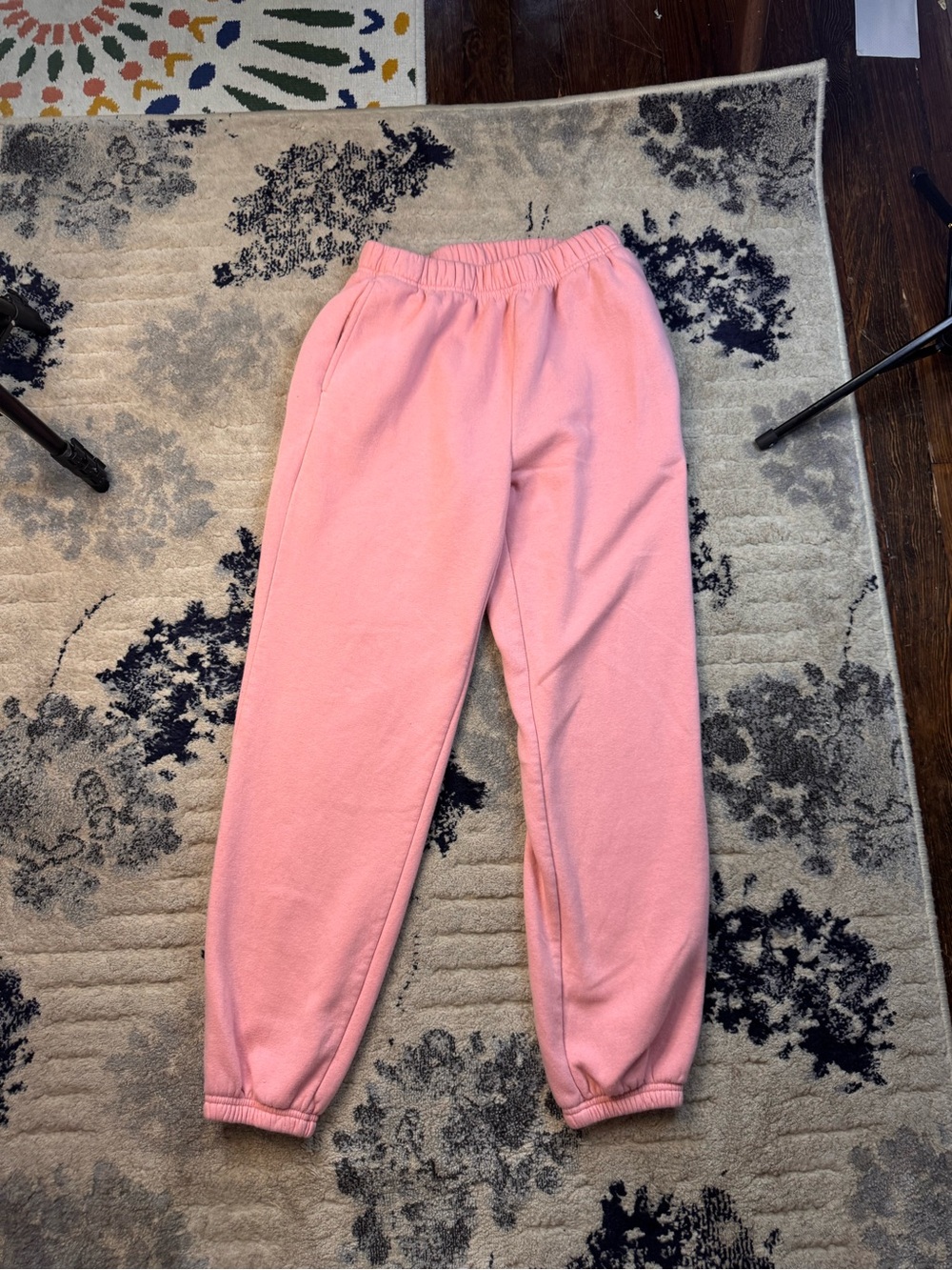 wild fable Pink Elastic-Waist Fleece Joggers